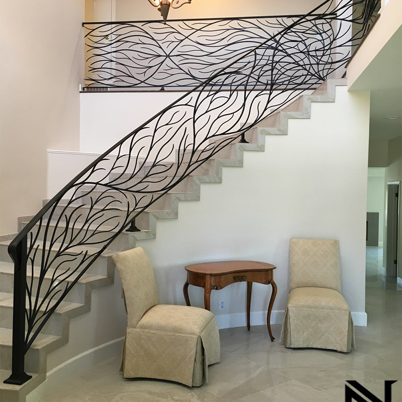 Classic Chinese Handrail Design Wrought Iron <a href='/balcony-railing/'>Balcony Railing</a> &Exterior Railings