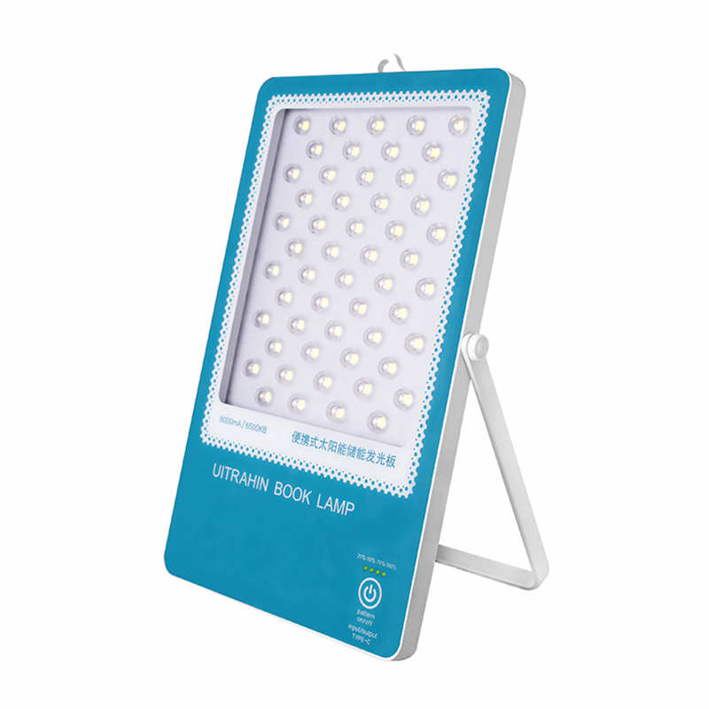 Solar energy storage luminescent panel