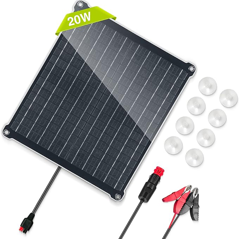 20 Watt 12V Solar Panel Car Battery Maintainer