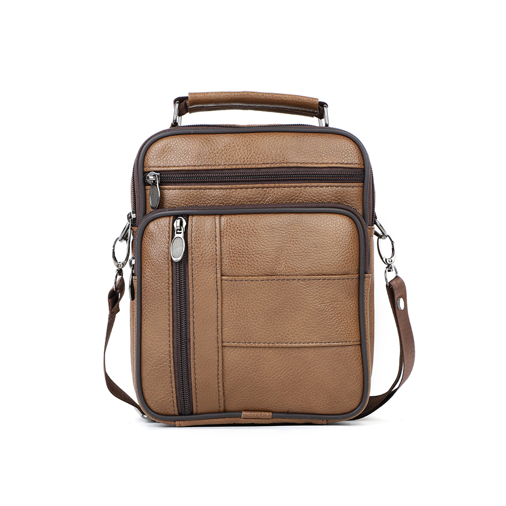 Factory customised low price leather men's bag crossbody bag