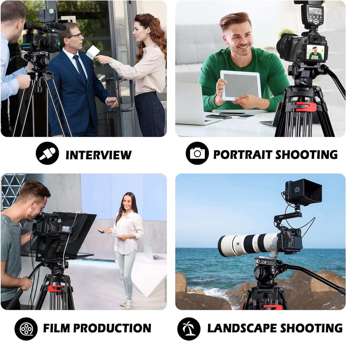 Aluminum Live Streaming Photographic Camera Tripod Stand detail (3)