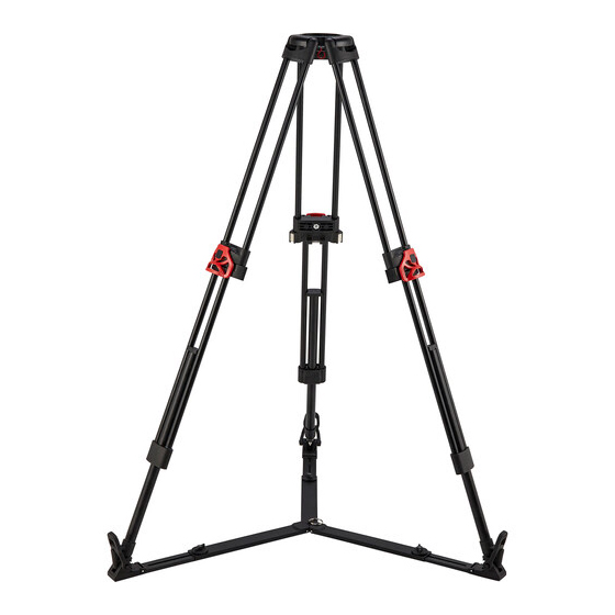 2-Stage Aluminum Tripod with Ground Spreader (100mm)