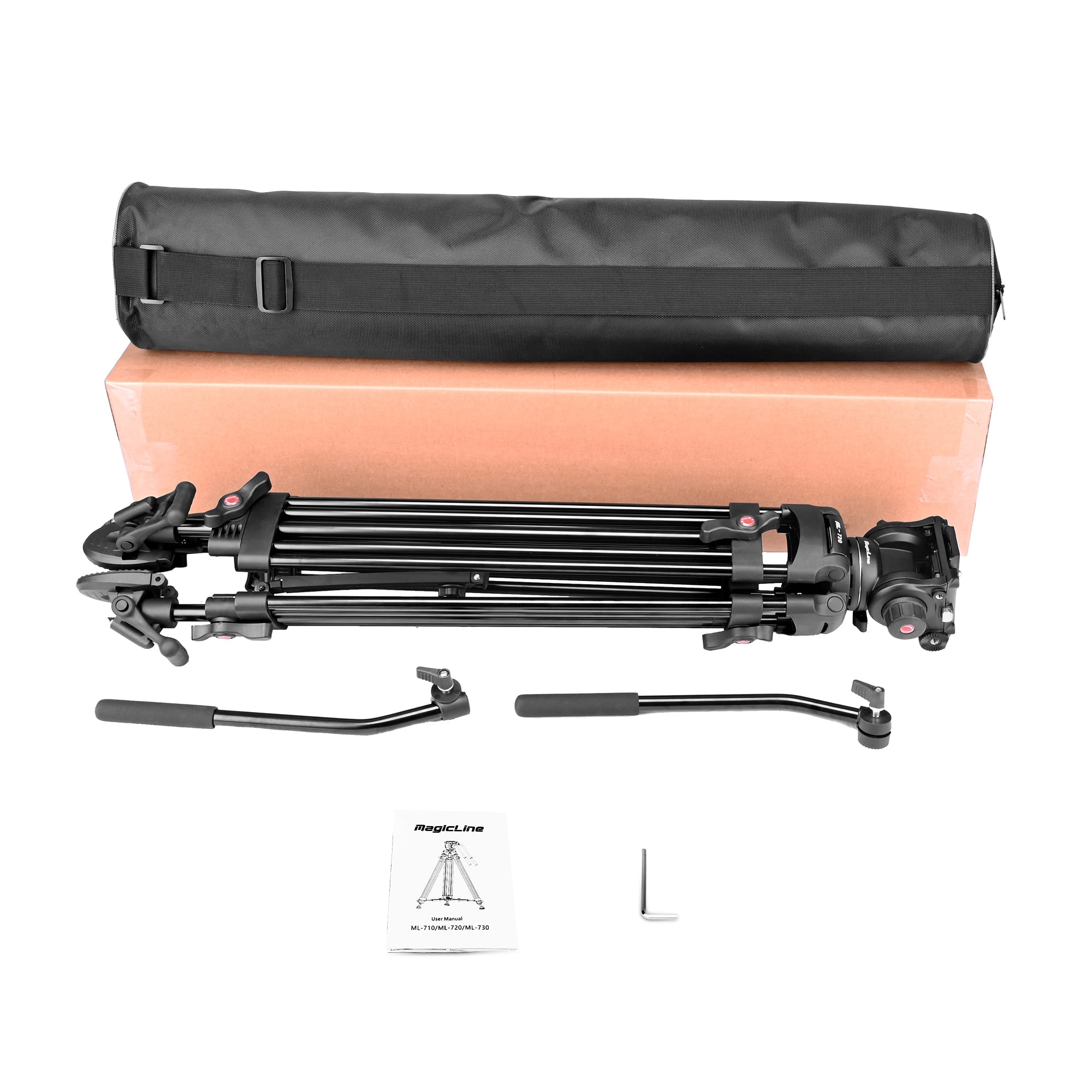 65.7 inch Heavy Duty Rubber Feet Video Camera Tripod detai (4)