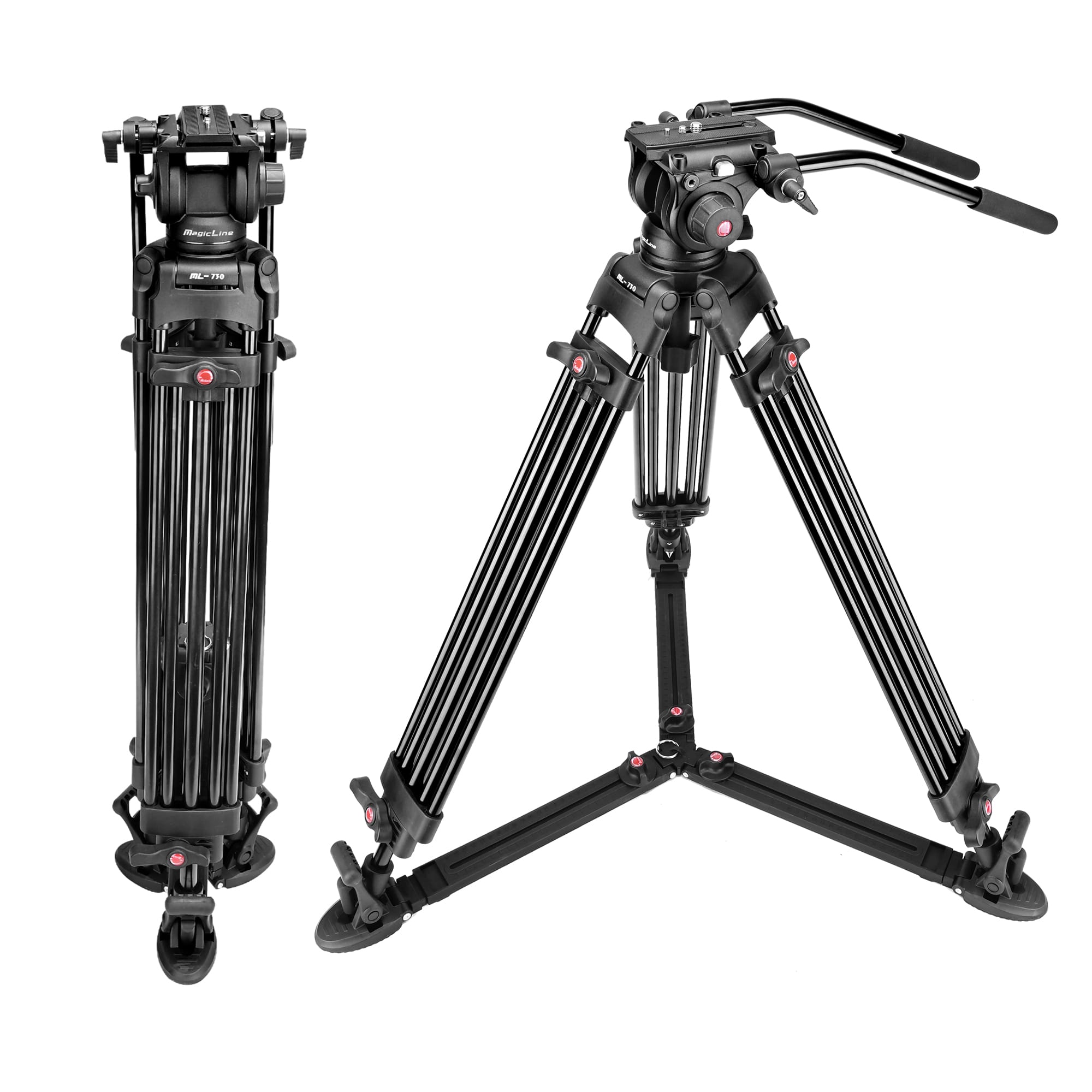 68.7 inch Heavy Duty Camcorder Tripod With Ground Spreader detail (5)