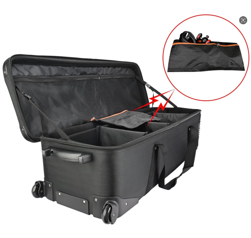 Camera light roller bag