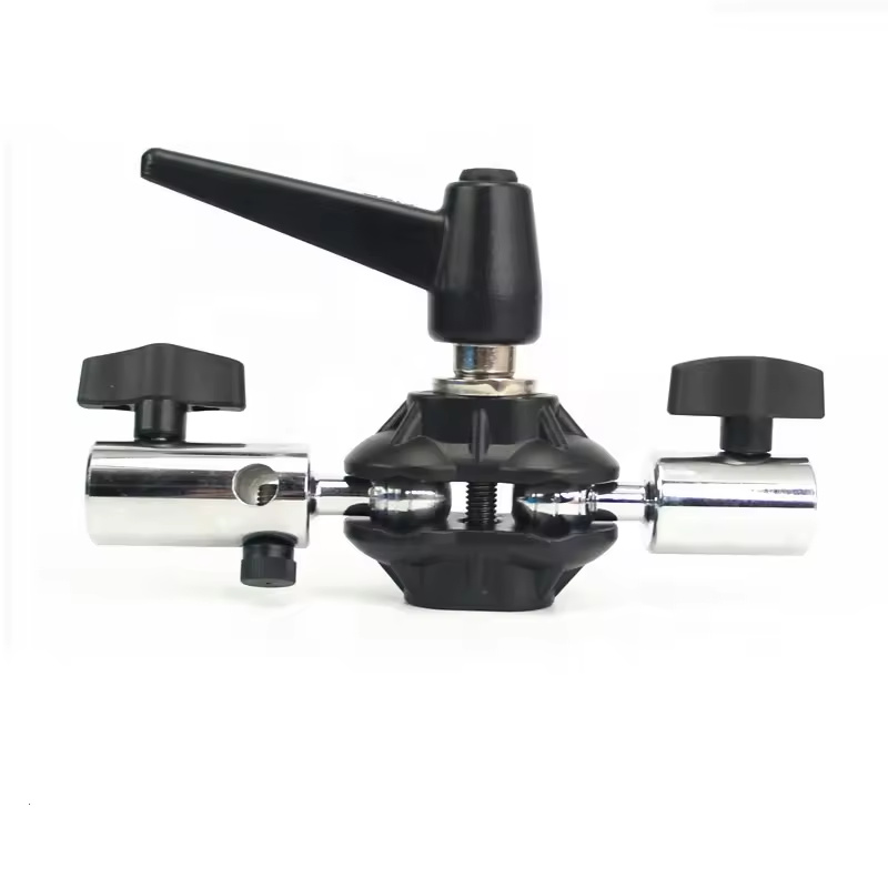 MagicLine Double Ball Joint Head Adapter with Dual 5/8in (16mm) Receiver Tilting Bracket
