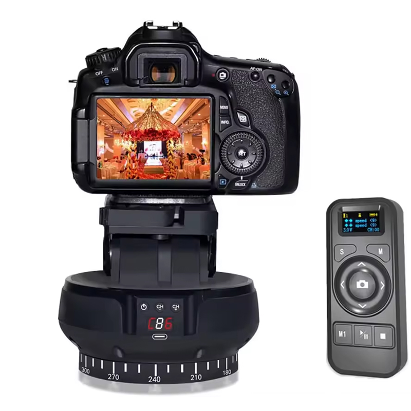 MagicLine Motorized Rotating Panoramic Head Remote Control Pan Tilt Head