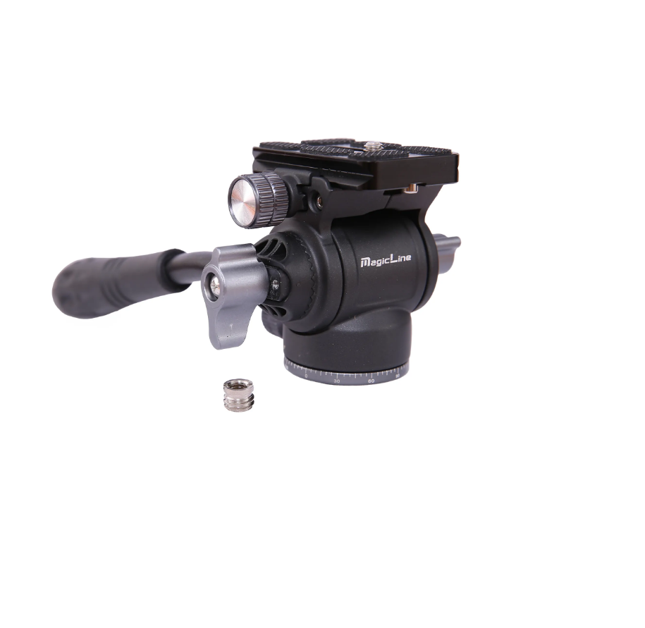 Metal Mini Tripod Hydraulic <a href='/fluid-head/'>Fluid Head</a> With Adjustable Handle