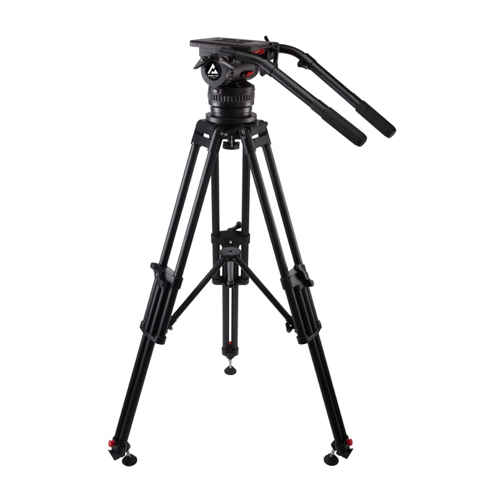 V60M  Heavy-duty Aluminum Tripod Kit with Mid- extender for OB/Studio