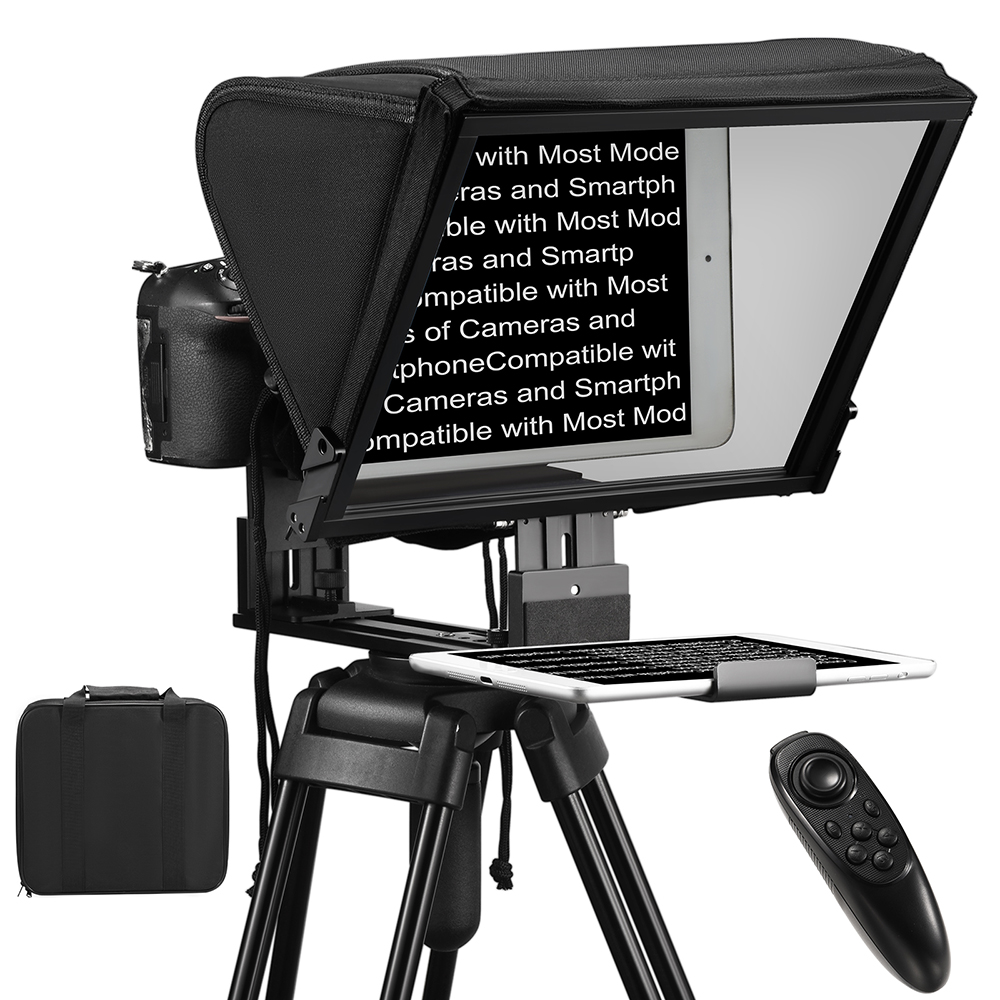 T14 PRO Big Screen Prompter for Smartphone DSLR Camera Live Video Record