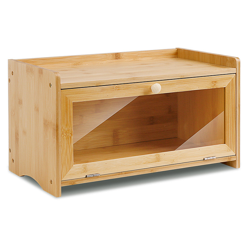 ERGODESIGN Small Single-layer Bread Boxes With Large Capacity And Raised Edges