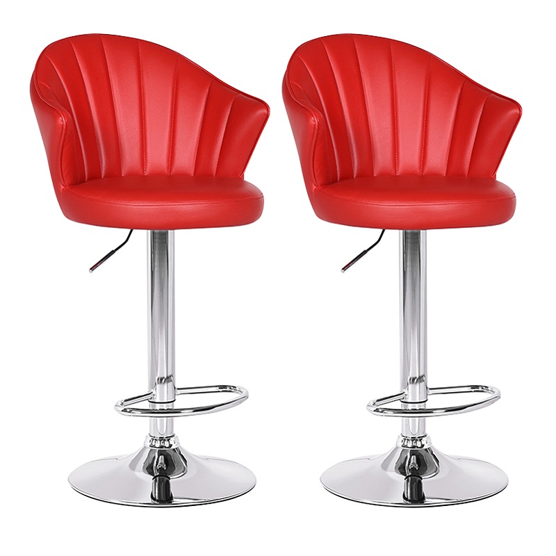 ERGODESIGN Adjustable Swivel <a href='/bar-stool/'>Bar Stool</a>s with Backs Set of 2