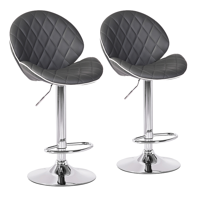 ERGODESIGN <a href='/adjustable-bar-stools/'>Adjustable <a href='/bar-stool/'>Bar Stool</a>s</a> with Shell Back of Different Designs Set of 2