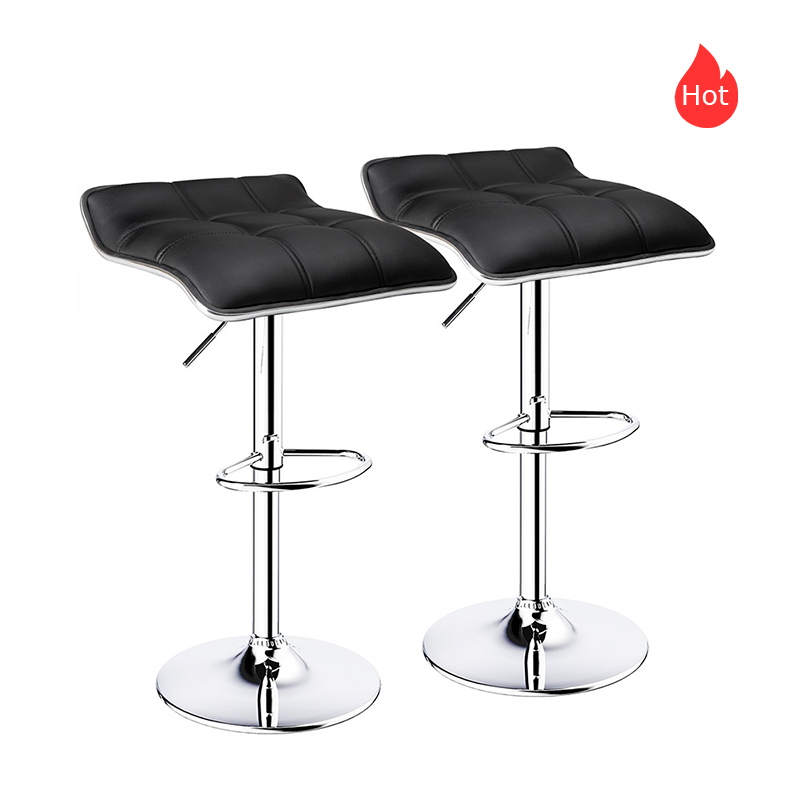 ERGODESIGN Backless <a href='/bar-stool/'>Bar Stool</a>s Set of 2 with Adjustable Height Set of 2