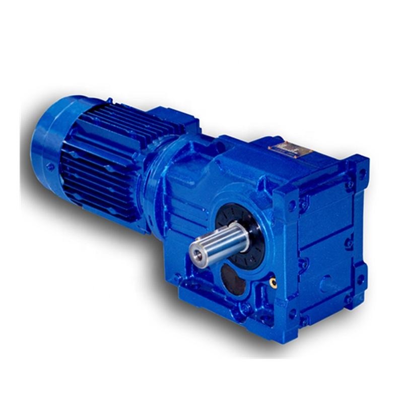 K speed reducer helical bevel gear motor 2.2kw speed reducer gearbox horizontal