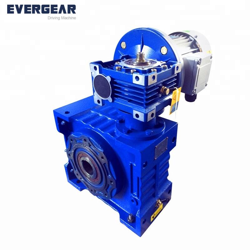 NMRV series high efficiency flange mounted hollow output with motor