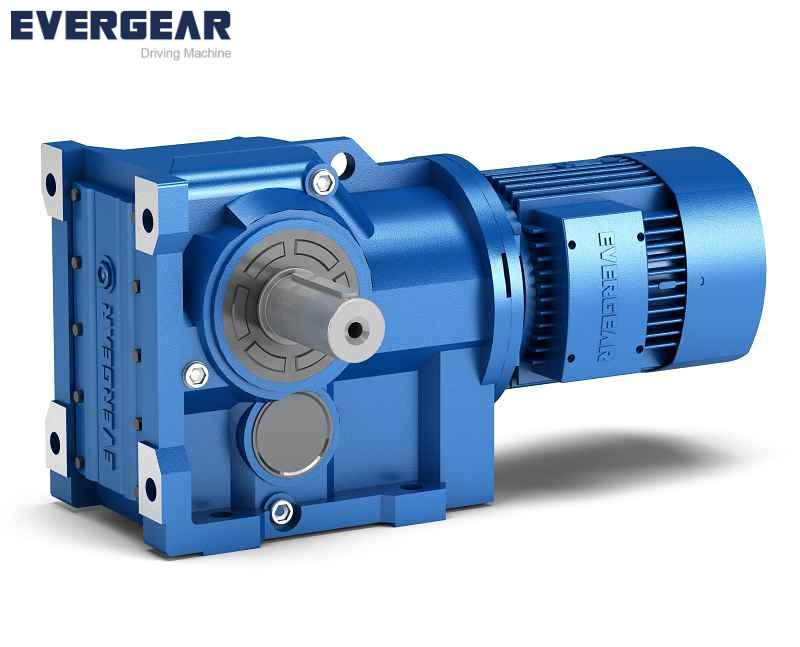 K series 90 Degree Shaft Mounted <a href='/gearbox/'>Gearbox</a> Helical Bevel speed reducer