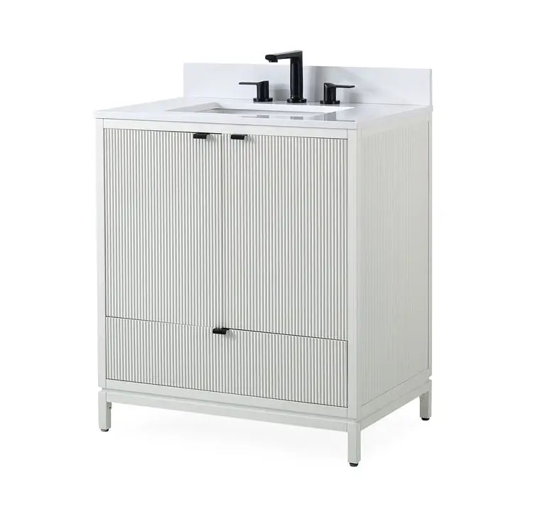 Custom Nordic Elegant <a href='/bathroom/'>Bathroom</a> Vanity Cabinet 