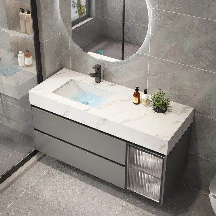 Modern Wall Mounted <a href='/bathroom/'>Bathroom</a> Vanity Cabinet