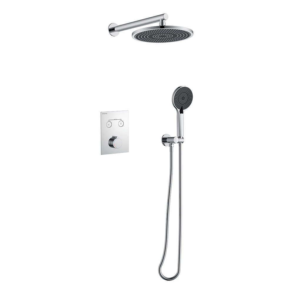  Starlink <a href='/bathroom/'>Bathroom</a> Round Wall Thermostatic Water Top Shower