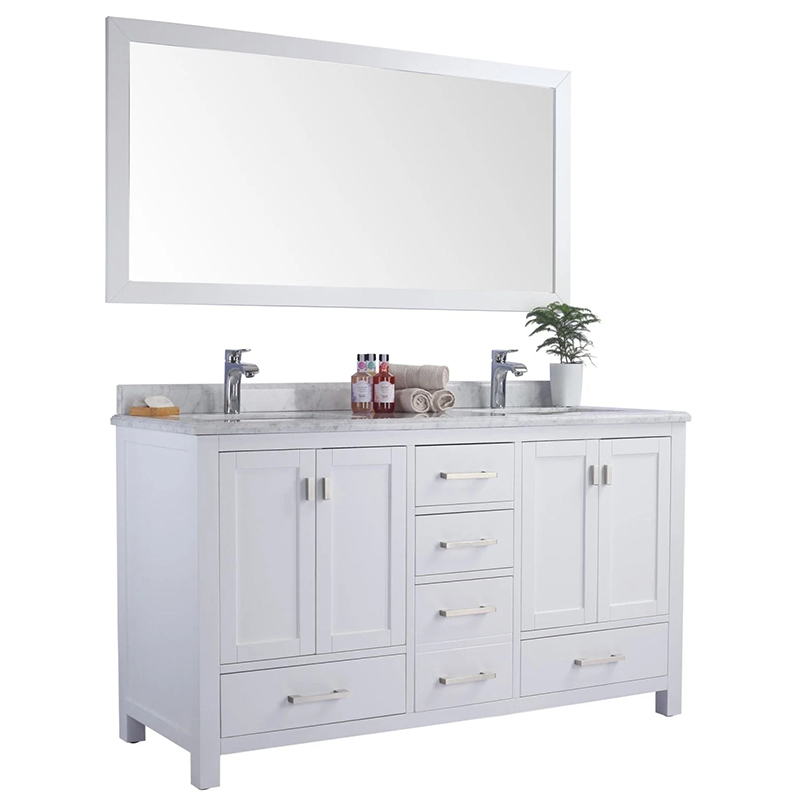 Nature-inspired European-style Solid Wood <a href='/bathroom/'>Bathroom</a> Cabinet