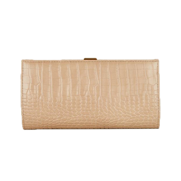 Camel Faux Croc <a href='/clutch-bag/'>Clutch Bag</a>