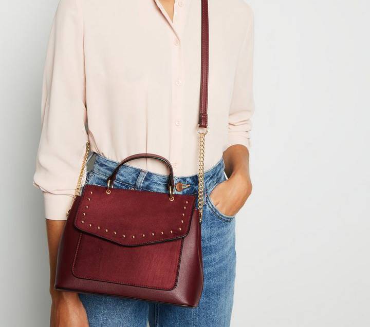 burgundy-stud-shoulder-ba