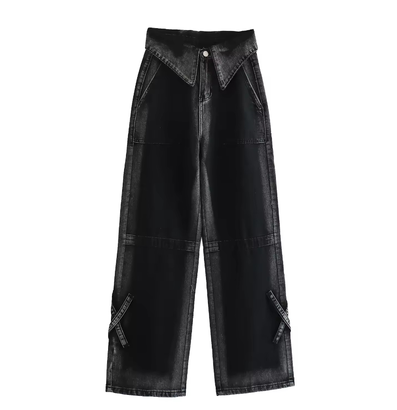 wholesle custom women's hight waisted plus size  boot cut jeans for women