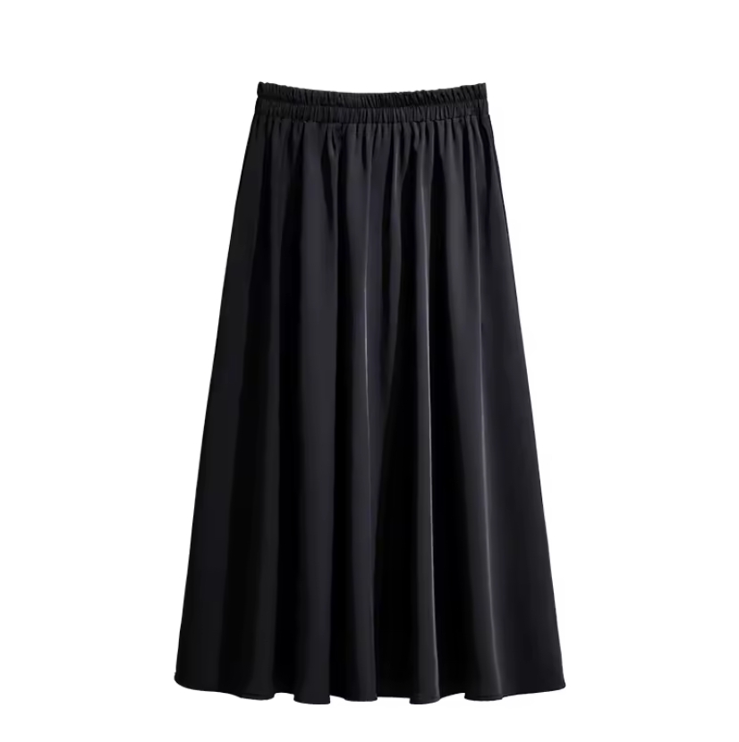 Wholesale Fashion Customized Pleated Skirt Mid length High Waist oversized Women's Skirt