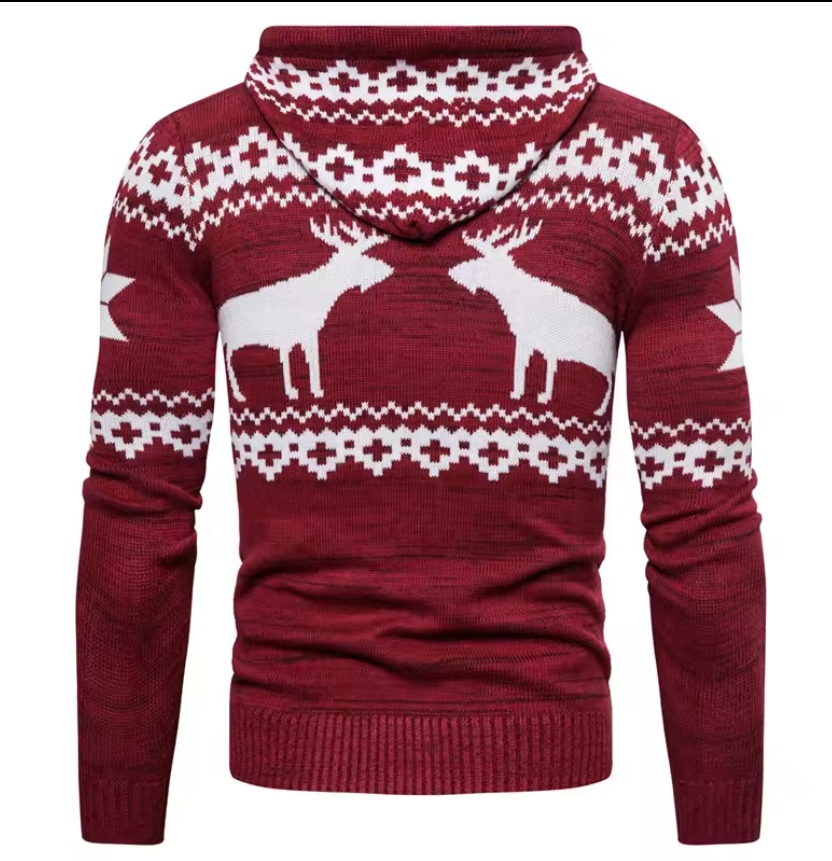 High Quality wholesale Zip Custom pattern Knitted <a href='/cardigan/'>Cardigan</a> <a href='/hoodie/'>Hoodie</a> Sweater for Men
