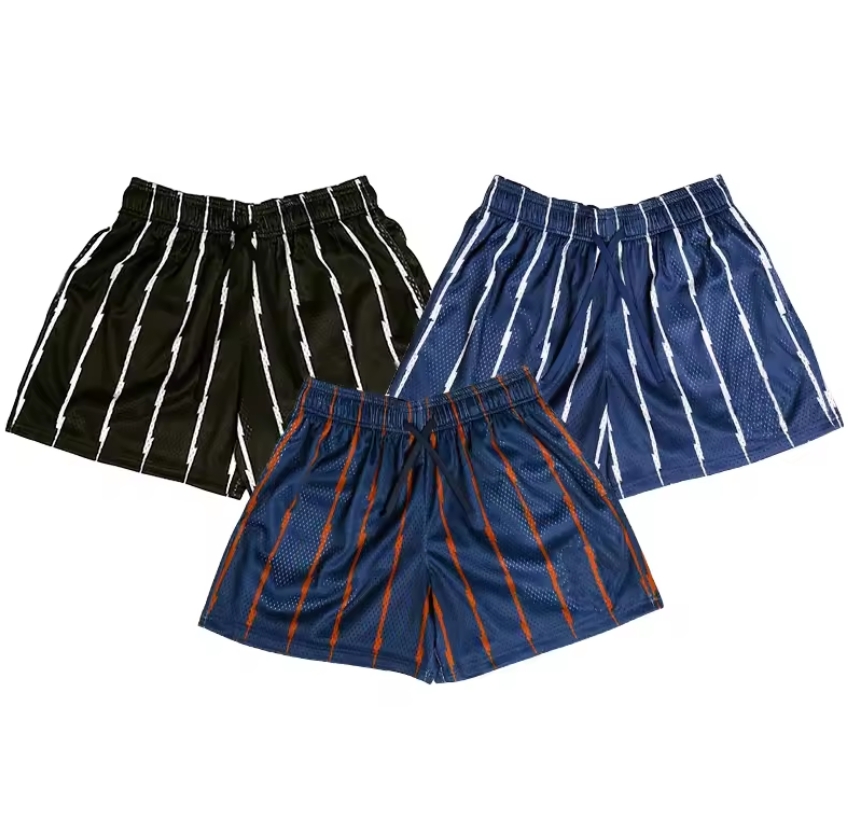 double layer basketball sublimation mens custom mesh shorts