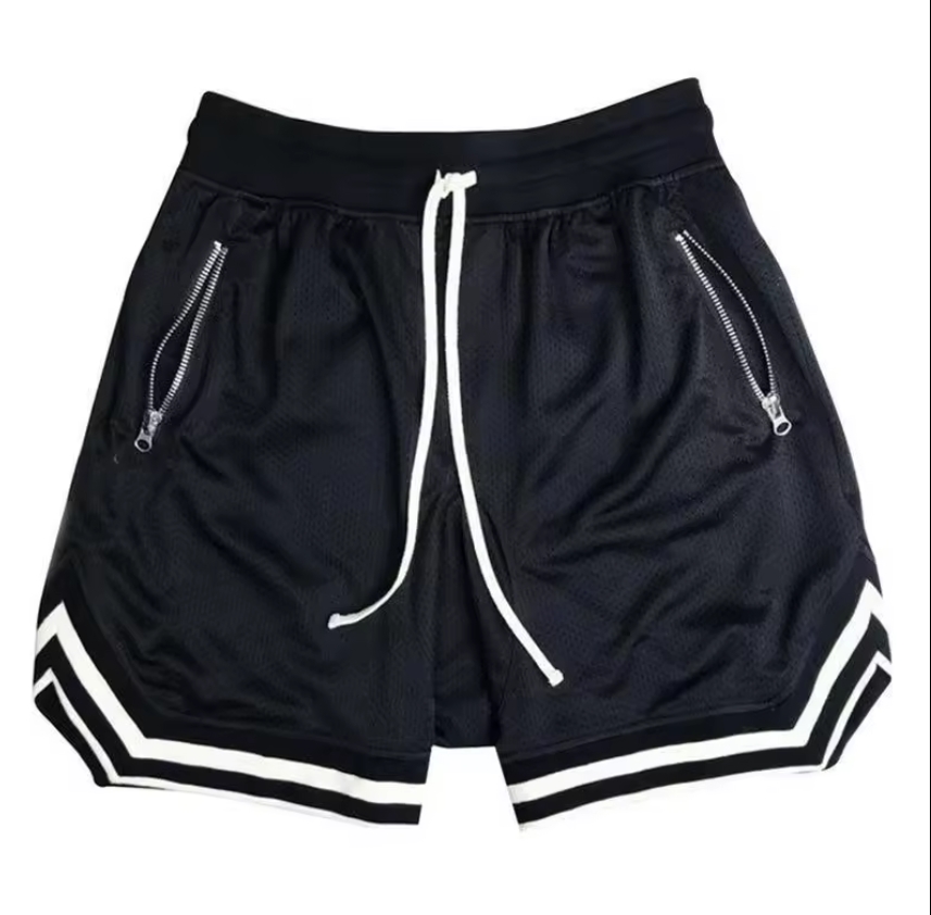  Active Gym Casual zipper with tape Mens basketballs Shorts 