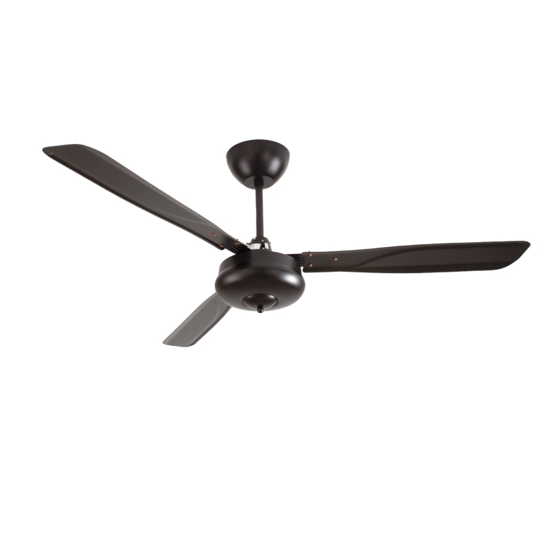 Retro Style Best Price 56 Inch Fan Ceil Black 3 Metal Blades Ac Motor Remote Control <a href='/ceiling-fan/'>Ceiling Fan</a>