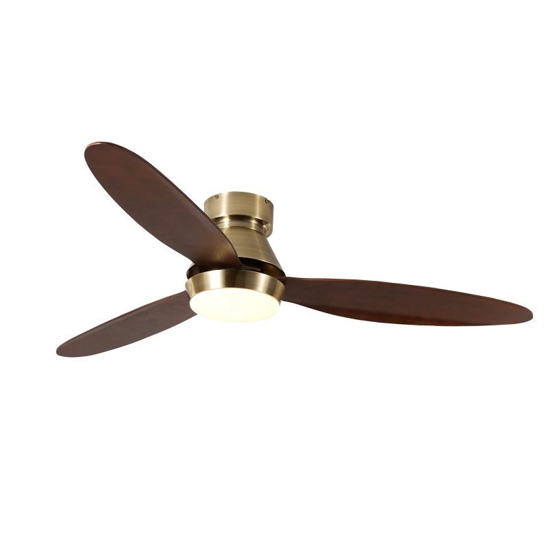 Modern Simple Abanico De Techo Ventiladores De Techo LED Solid Wood Blade <a href='/ceeling-fan/'>Ceeling Fan</a> Dc Remote Control Fan with Light for Cele