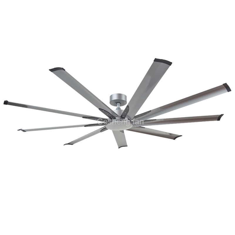 Industrial Style 72 Inch <a href='/big-fan/'>Big Fan</a> Lamp 9 Aluminum Blades Large Pure Copper <a href='/ceiling-fan/'>Ceiling Fan</a> LED Light Dc Motor Ceiling Fan with Light