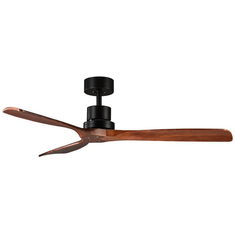 Modern Simple Decorative 52 Inch <a href='/ceiling-fan/'>Ceiling Fan</a> 230v Wood Blades Cele Fan Dc Bldc Remote Control Cieling Fans