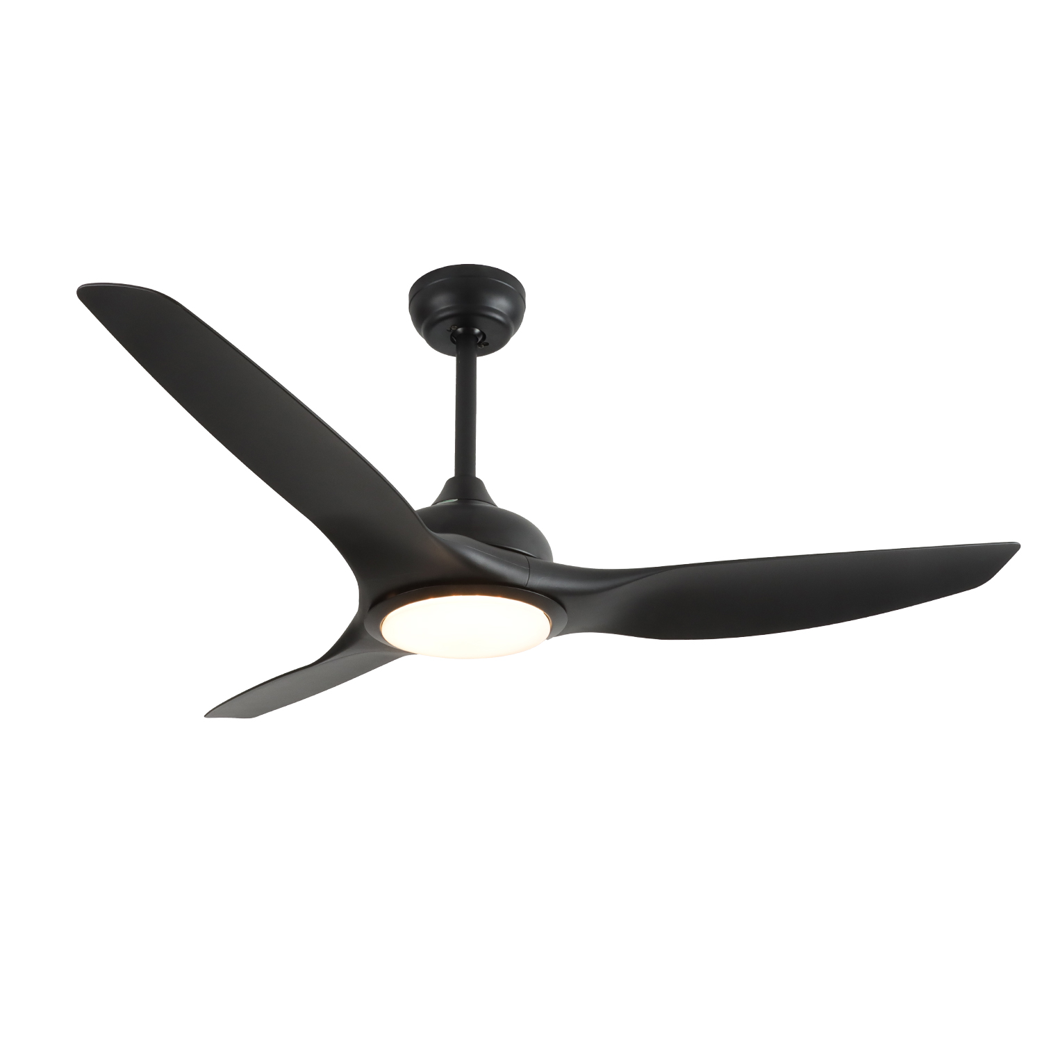 Modern Decorative Cele <a href='/fan-light/'>Fan Light</a> 3 Black ABS Blades Fan Ceil Modern Light Dc Living Room <a href='/ceiling-fan/'>Ceiling Fan</a> with LED Light and Remote