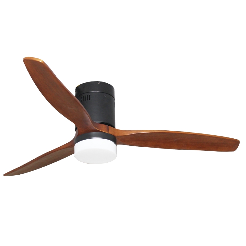 Modern 52 Inch 3 Blades Wooden Hanging Electric Fan Ceiling Wood Dc Control Remote <a href='/ceilling-fan/'>Ceilling Fan</a> with Lights