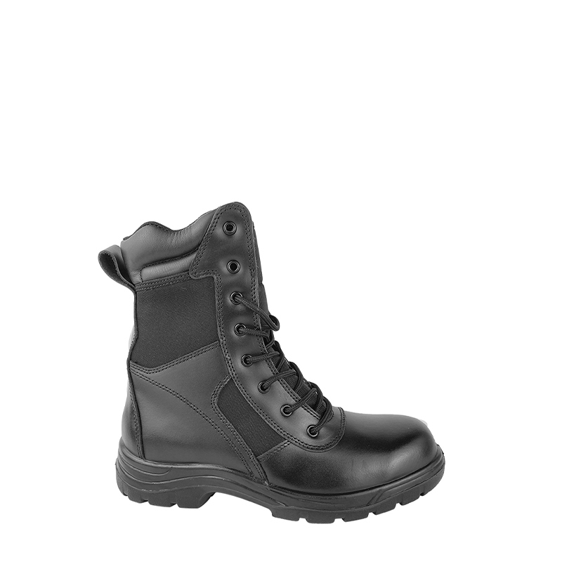 9 Inch Military Protection <a href='/leather-boots/'>Leather Boots</a> with <a href='/steel-toe/'>Steel Toe</a> and Plate