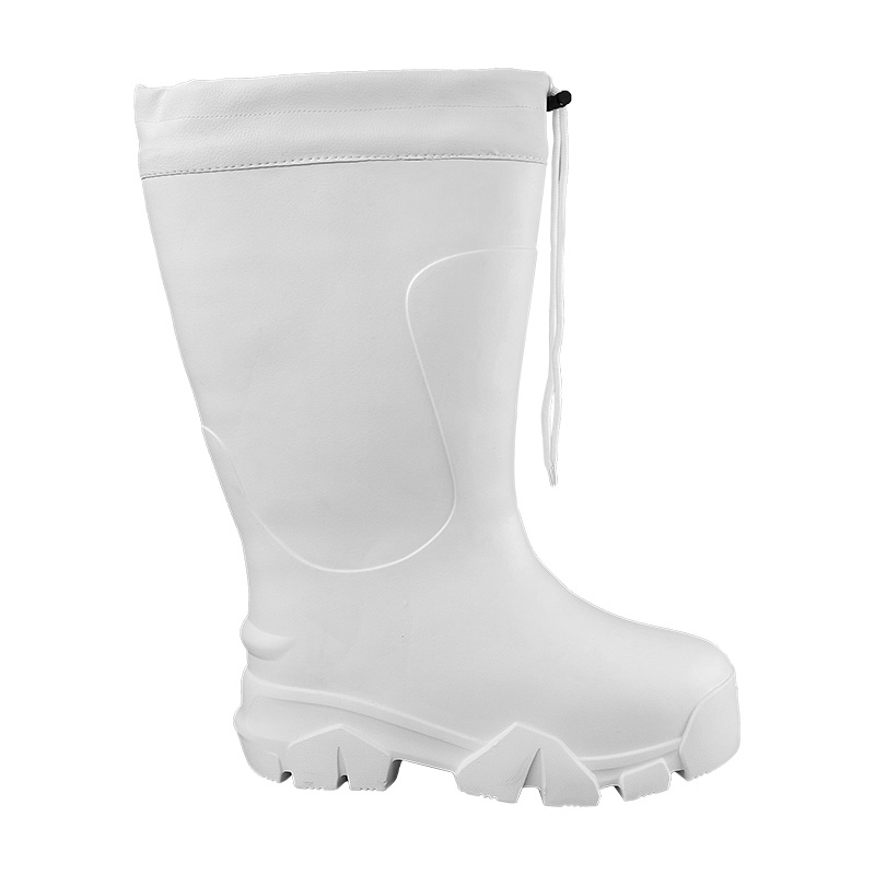 Lightweight <a href='/eva-rain-boots/'>EVA Rain Boots</a> White for Food Industrial Cold Weather