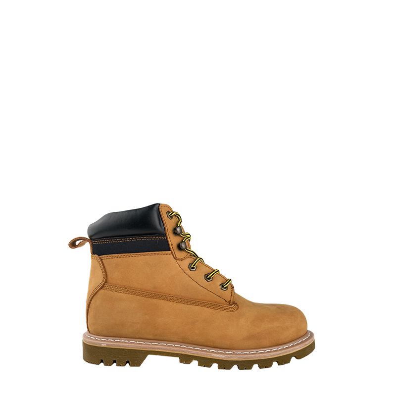 Yellow Goodyear Welt Safety <a href='/leather-shoes/'>Leather Shoes</a> with Steel Toe and Midsole