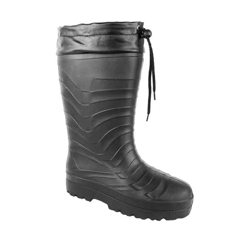 Mens Tall Winter Warm Waterproof Wide Width Knee High Rain Boots EVA