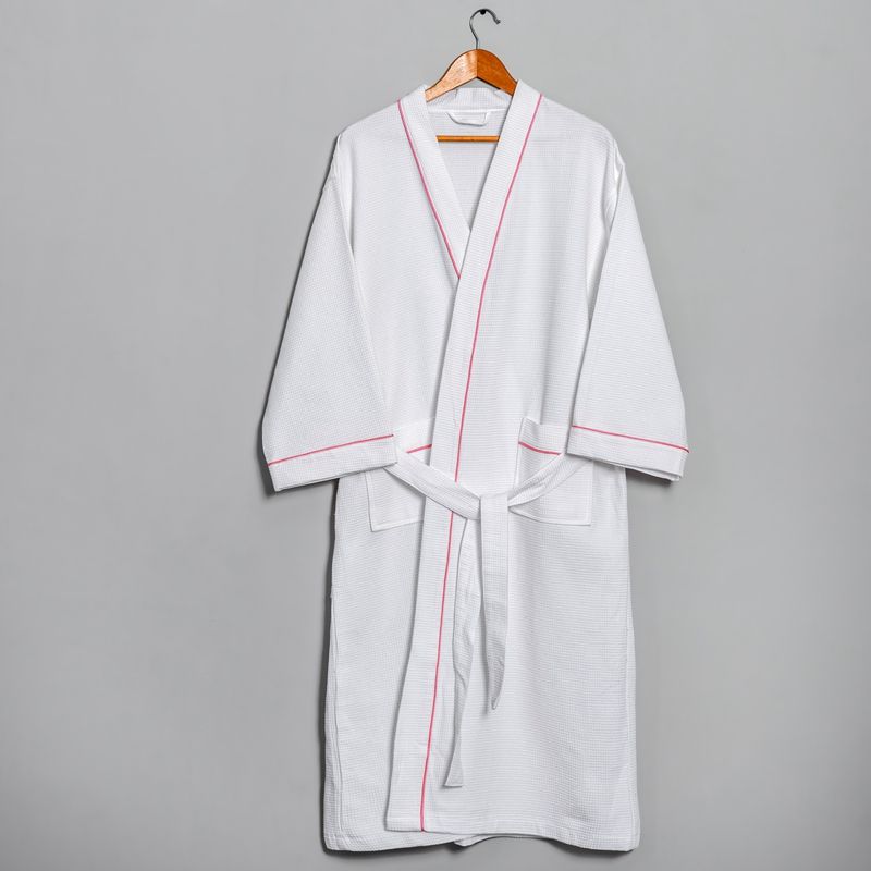 Luxury 100% Pure Cotton Small Waffle Hotel Bathrobe