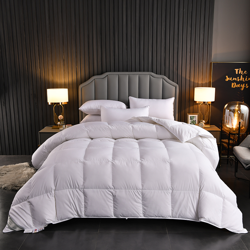 Manufacturer Hotel Bedroom White Goose <a href='/down-duvet/'>Down Duvet</a> <a href='/100-cotton/'>100% Cotton</a> Quilted Duvet