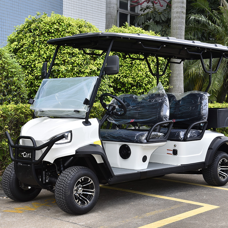 High performance AC motor 4 wheel disc brake high speed golf cart electric cargo golf cart