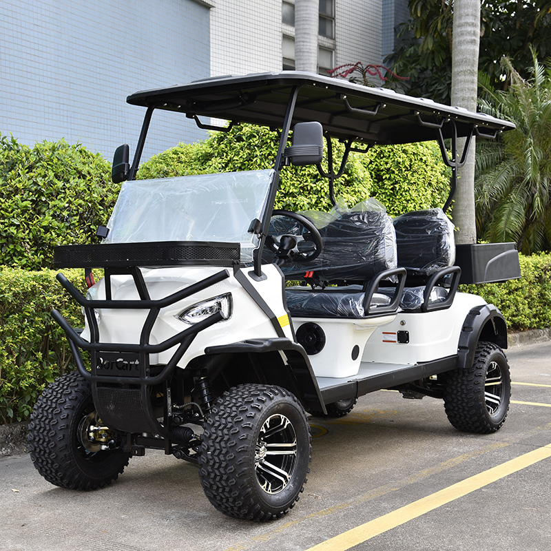 China lithium 4 seater lifted golf cart electric cargo golf carts