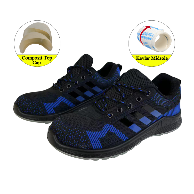 High Strength Flying Fabric Boots Outdoor Production Composite Toe & Kevlar Insole Lightweight Flyknit <a href='/safety-shoes/'>Safety Shoes</a>