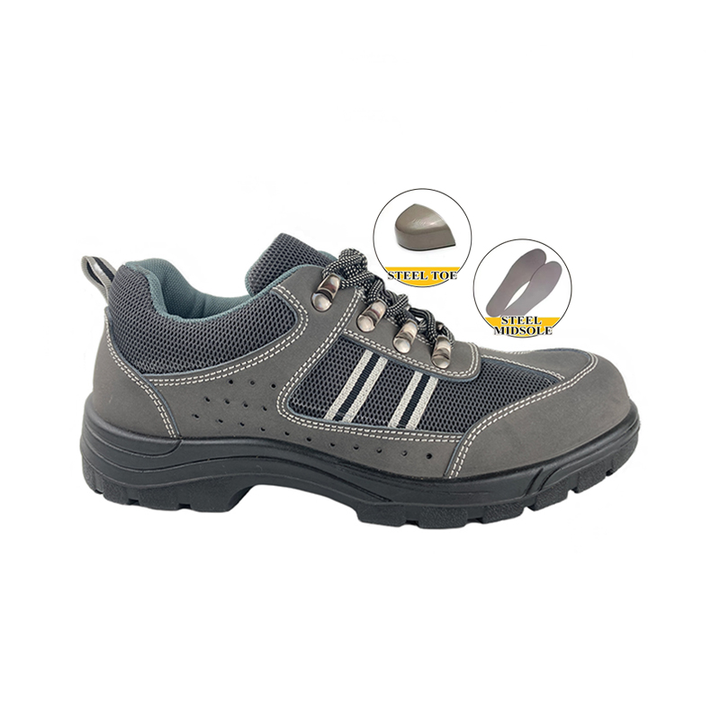 4 Inch PU Sole Injection Safety <a href='/leather-shoes/'>Leather Shoes</a> with Steel Toe and Steel Plate