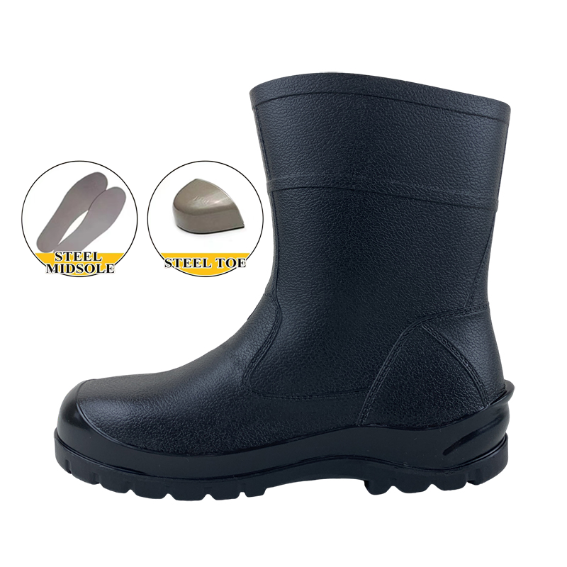 Waterproof Anti-static Steel Toe PVC Boots For Mining And Oil Field