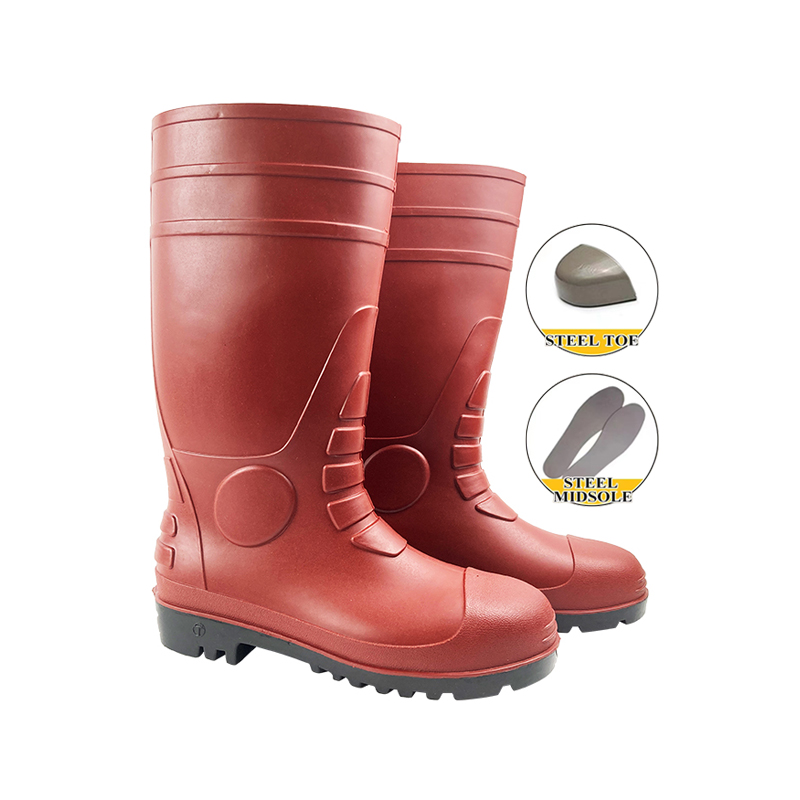 CE Anti-static <a href='/pvc-safety-rain-boots/'>PVC Safety Rain Boots</a> with Steel toe and Midsole